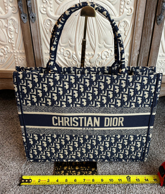 Christian Dior Double Handle Tote with Zippered Pouch