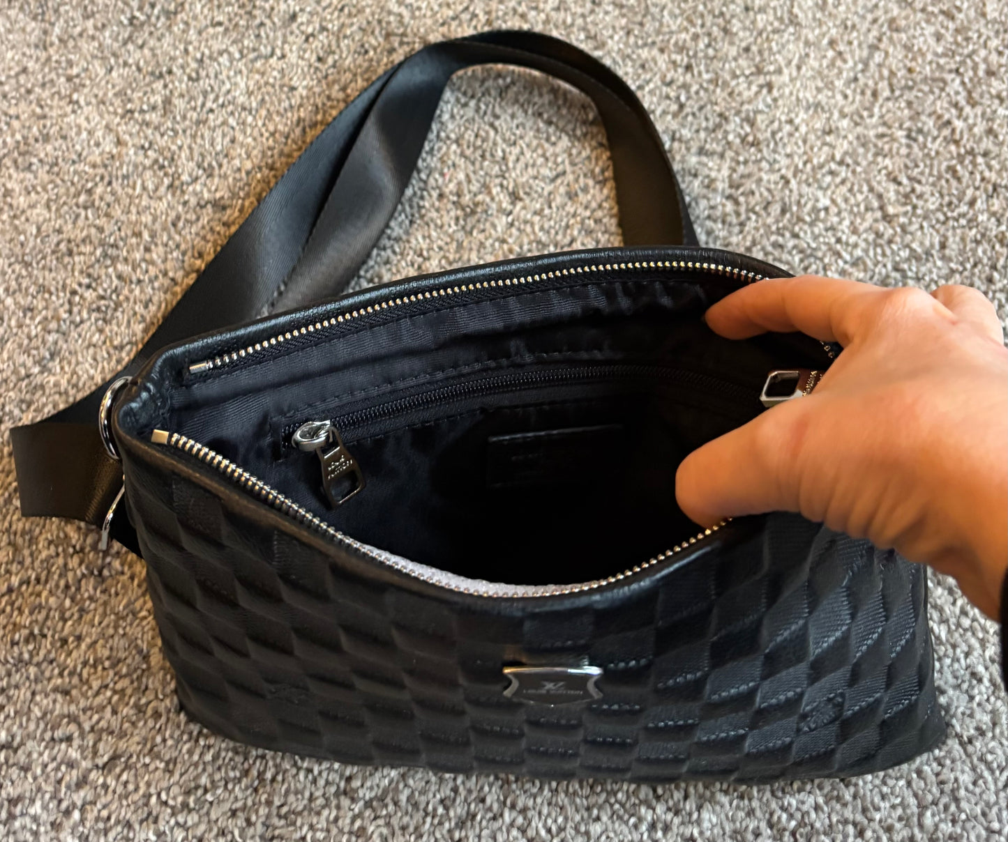 LV Black Clutch/Crossbody 2308