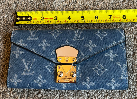 LV Large Denim Wallet