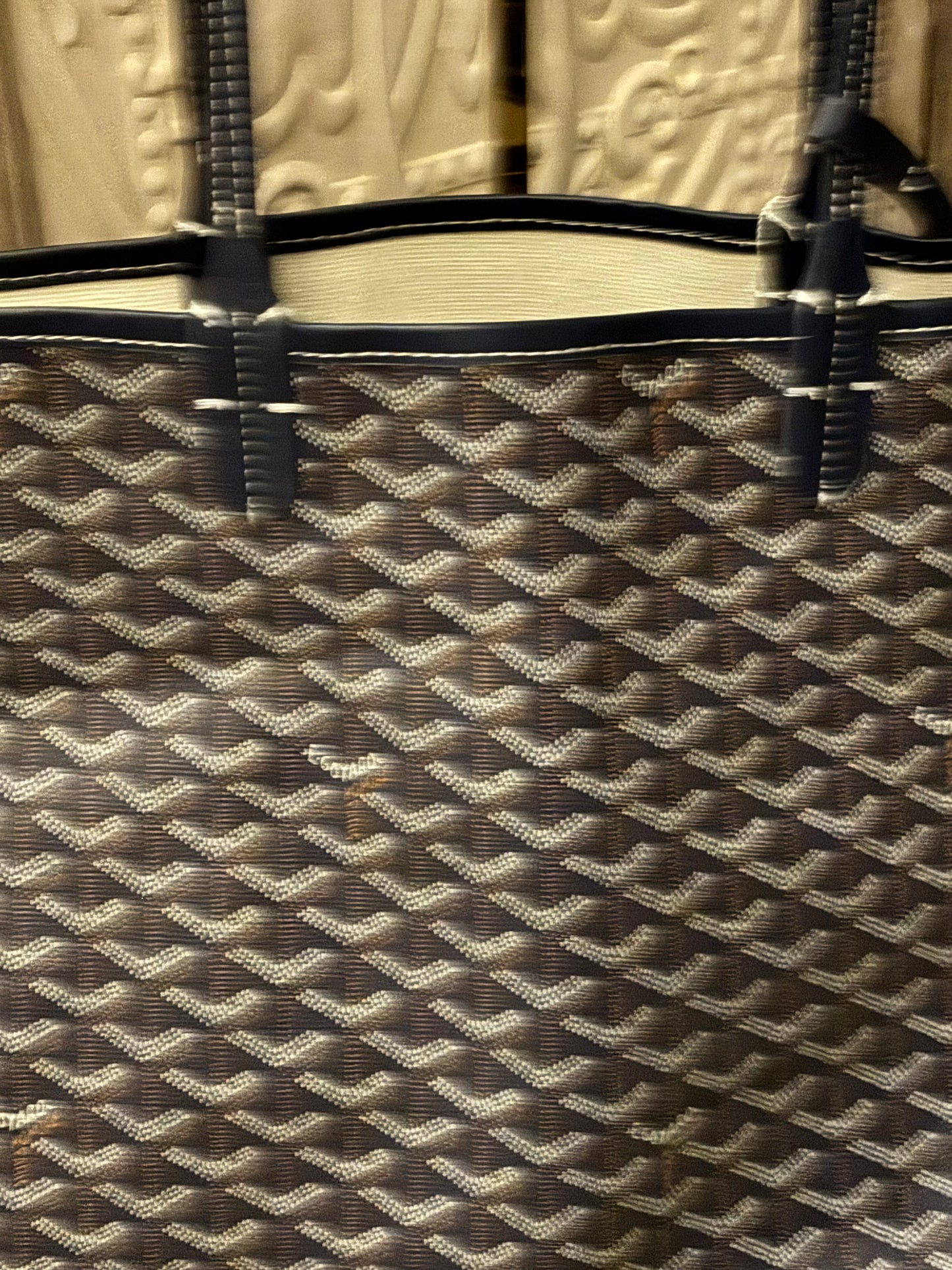 Goyard Navy Blue Tote with Snap Pouch