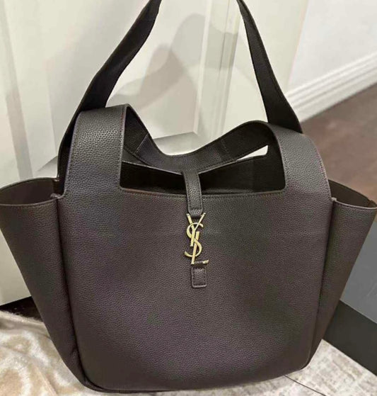 YSL Brown Leather shoulder Bag 2308