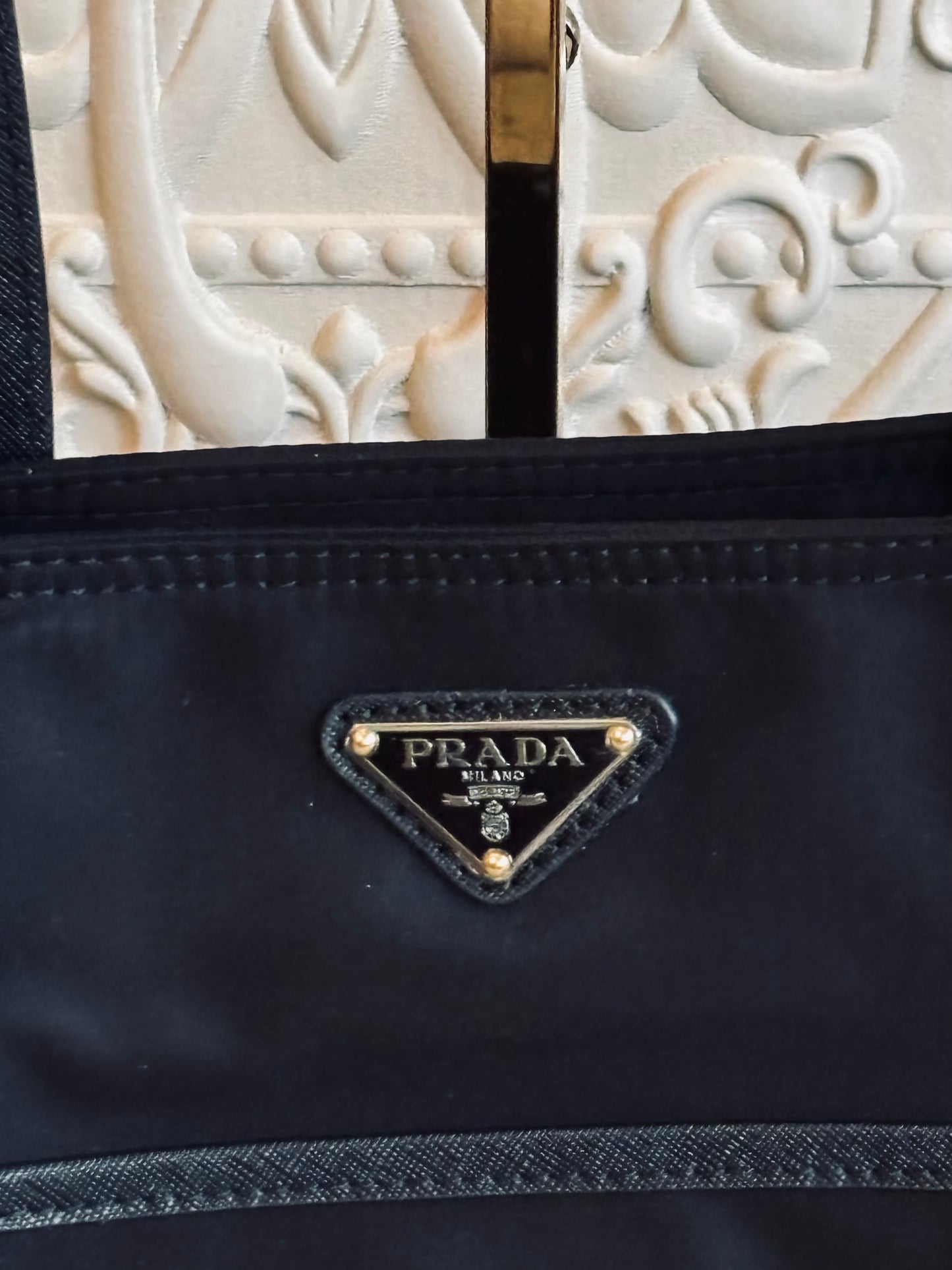 Prada Black Nylon Tote Bag 2501