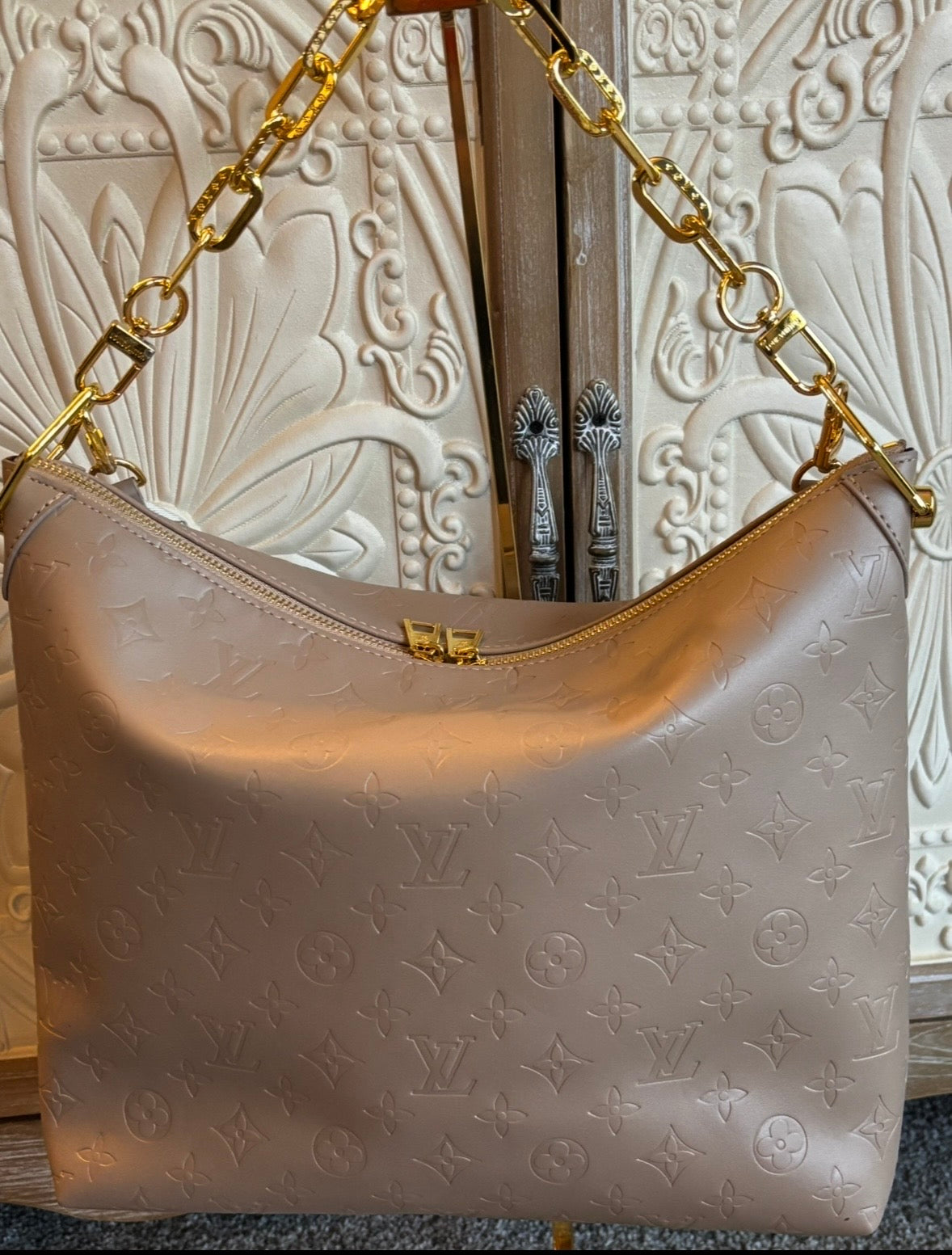 LV Tan Coussin Hobo Shoulder/Crossbody