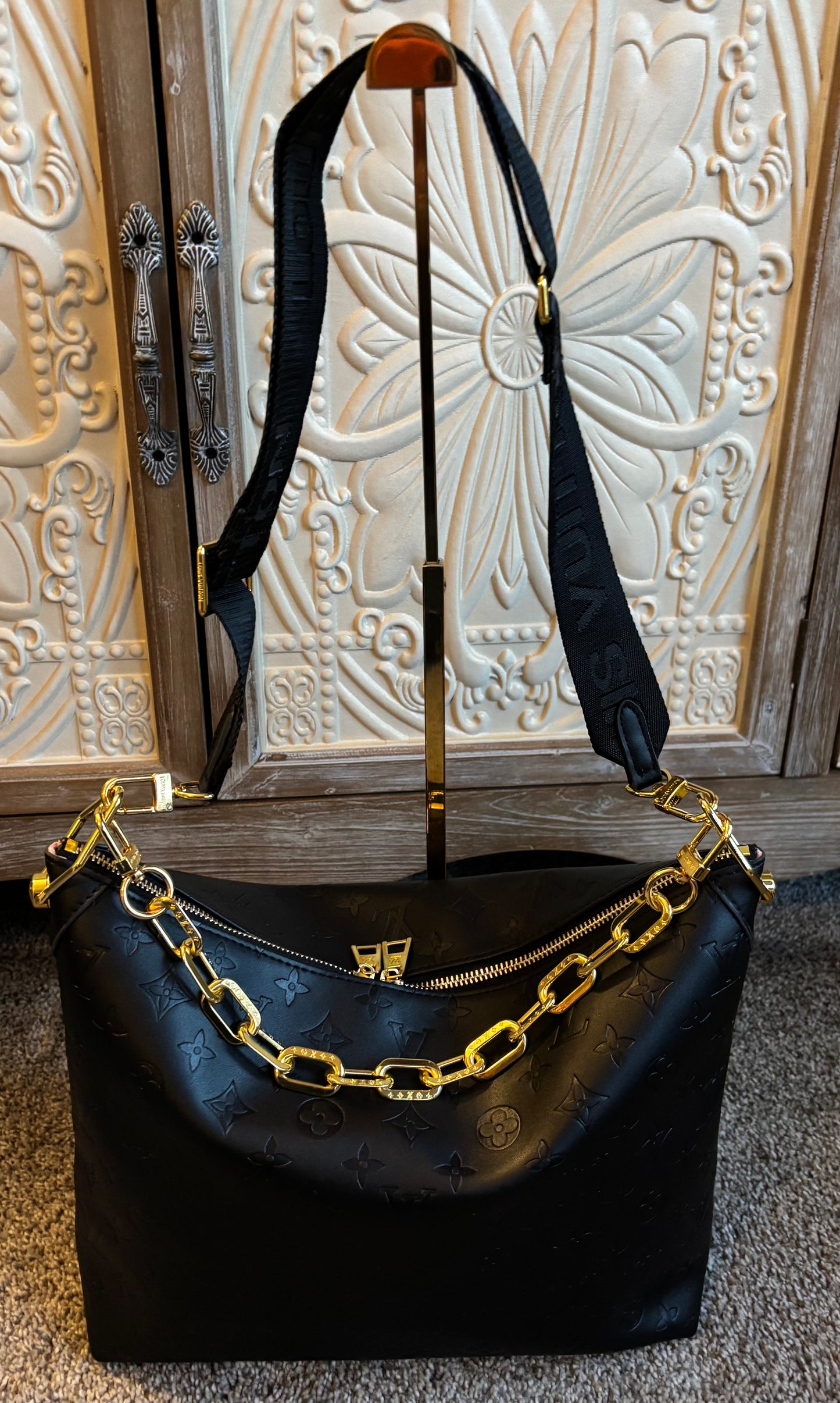 LV Black Coussin Hobo Shoulder bag/Crossbody 2309