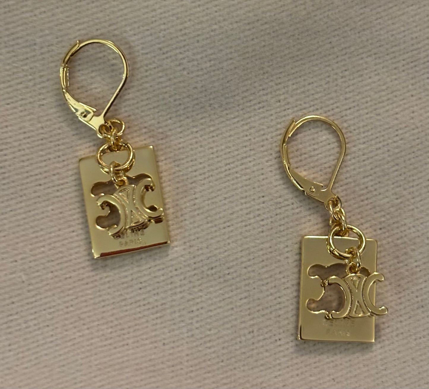 Celine Gold Dangle Earrings