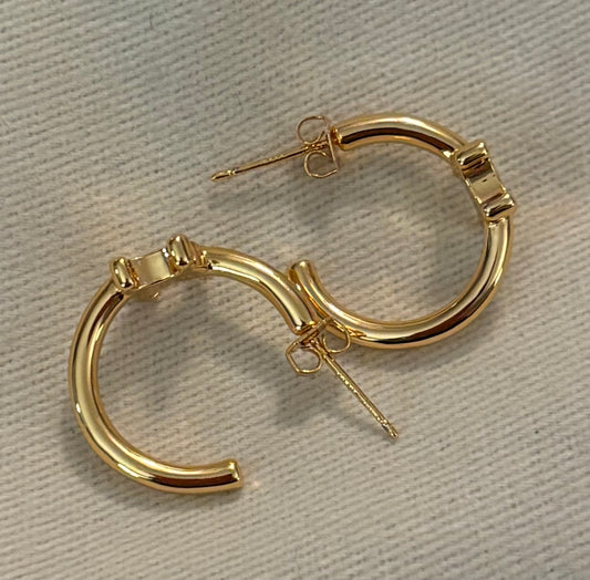 Celine Gold Hoop Earrings