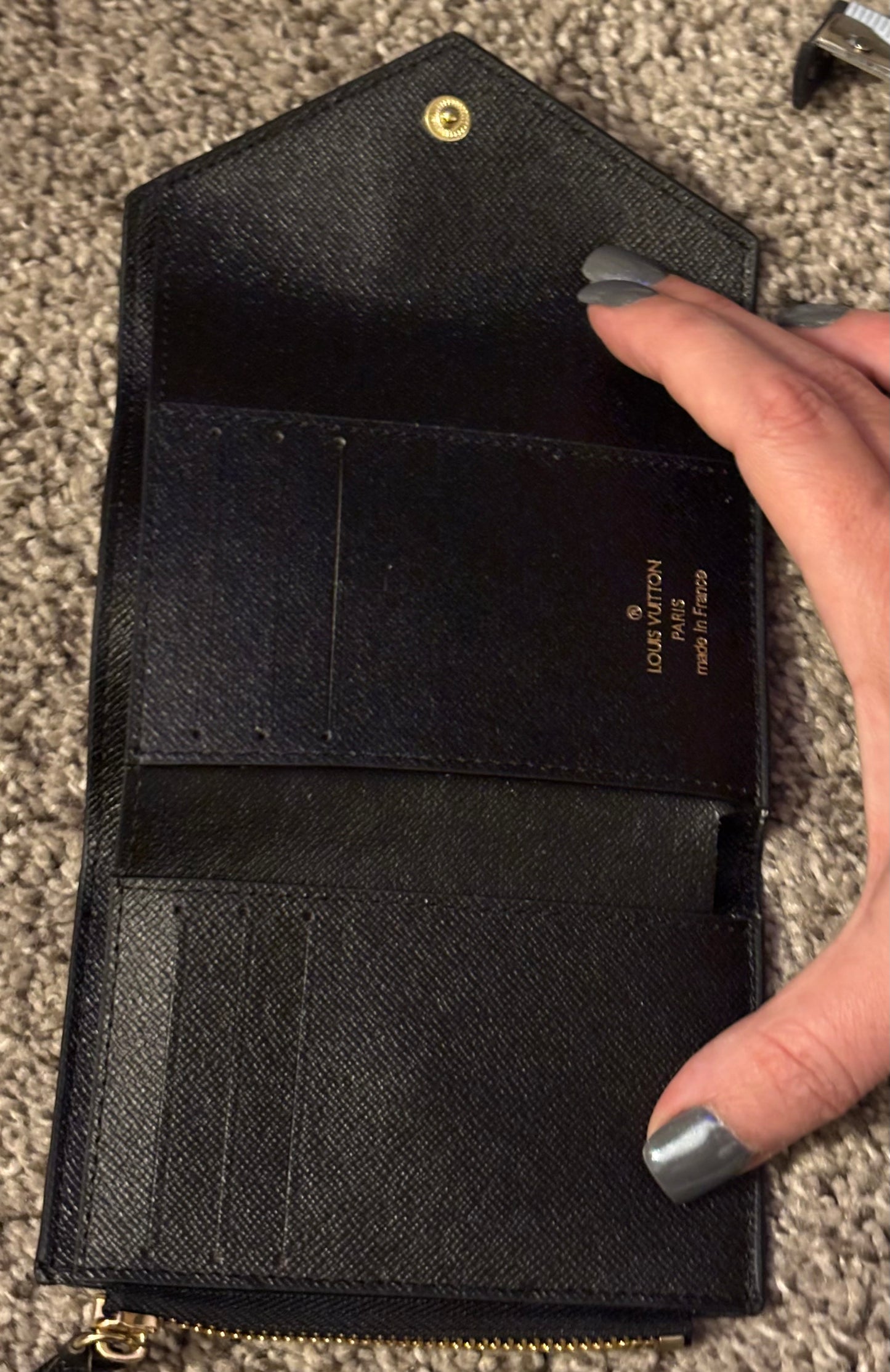 LV Black Mono Small Wallet 2320