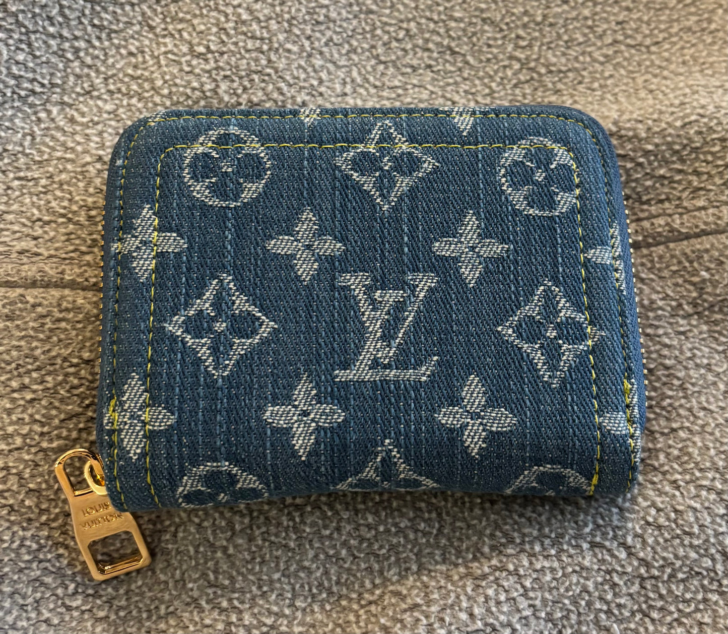 LV Small Denim Wallet 2319