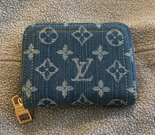 LV Small Denim Wallet 2319