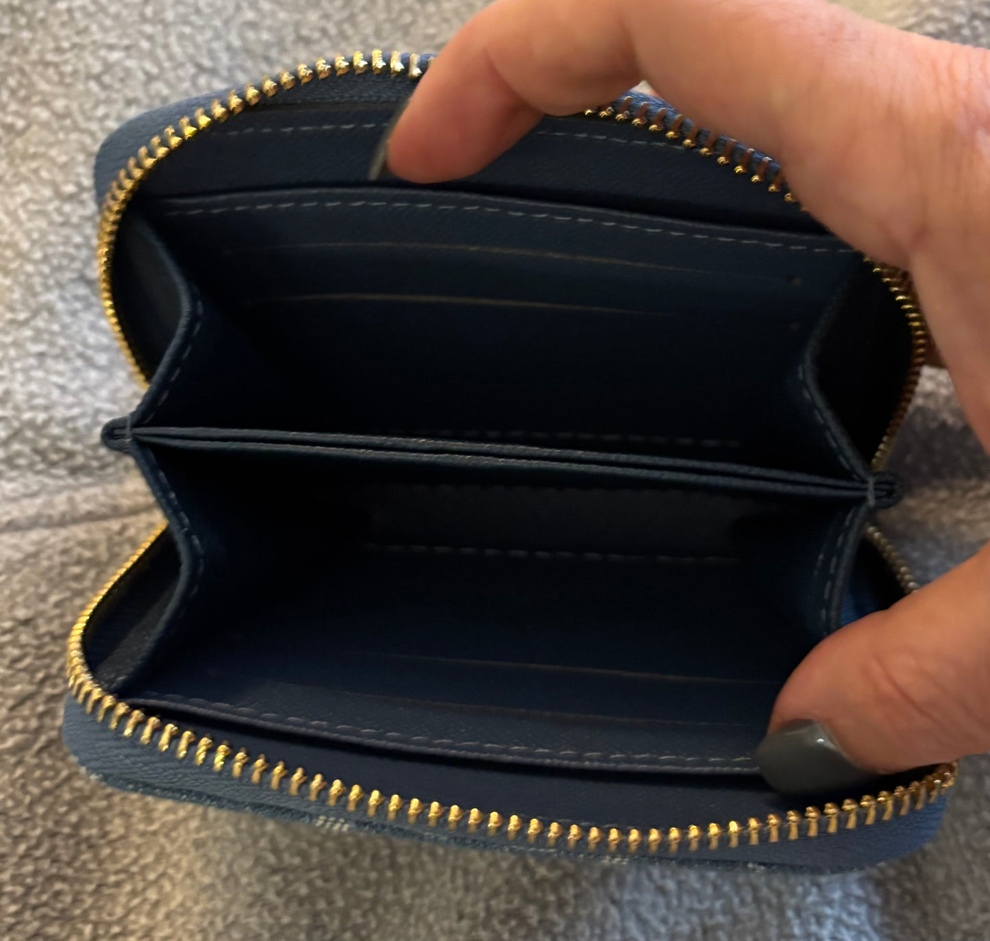 LV Small Denim Wallet 2319