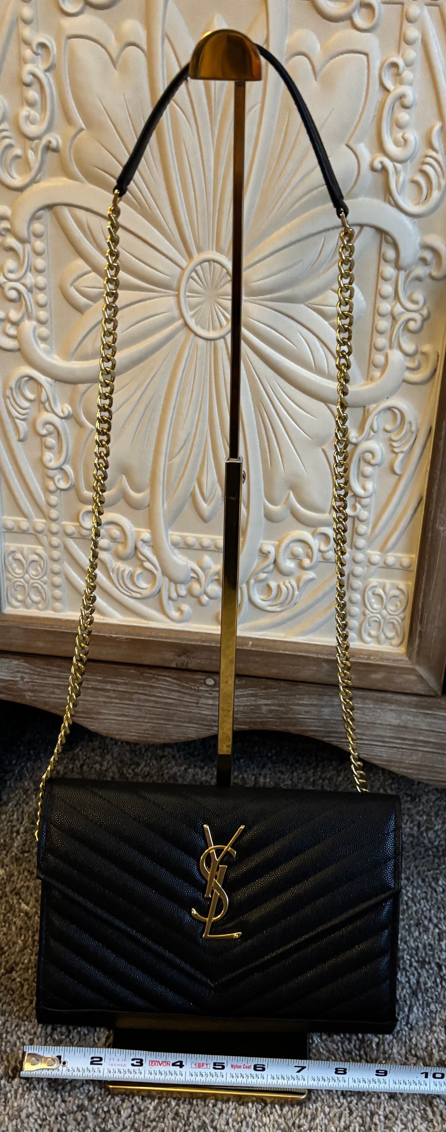 YSL Black Crossbody Gold Hardware 2325