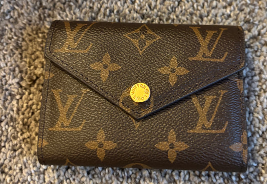 LV Small Mono Wallet Pink Interior
