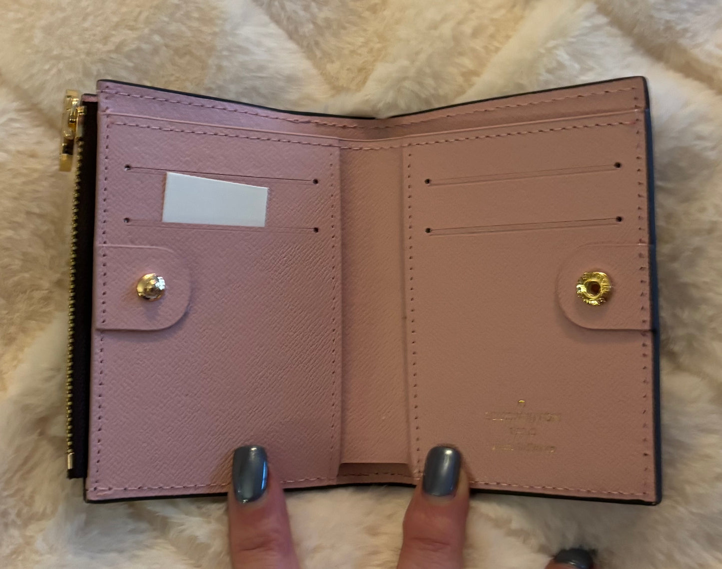 LV Mono Wallet Pink Interior 2337