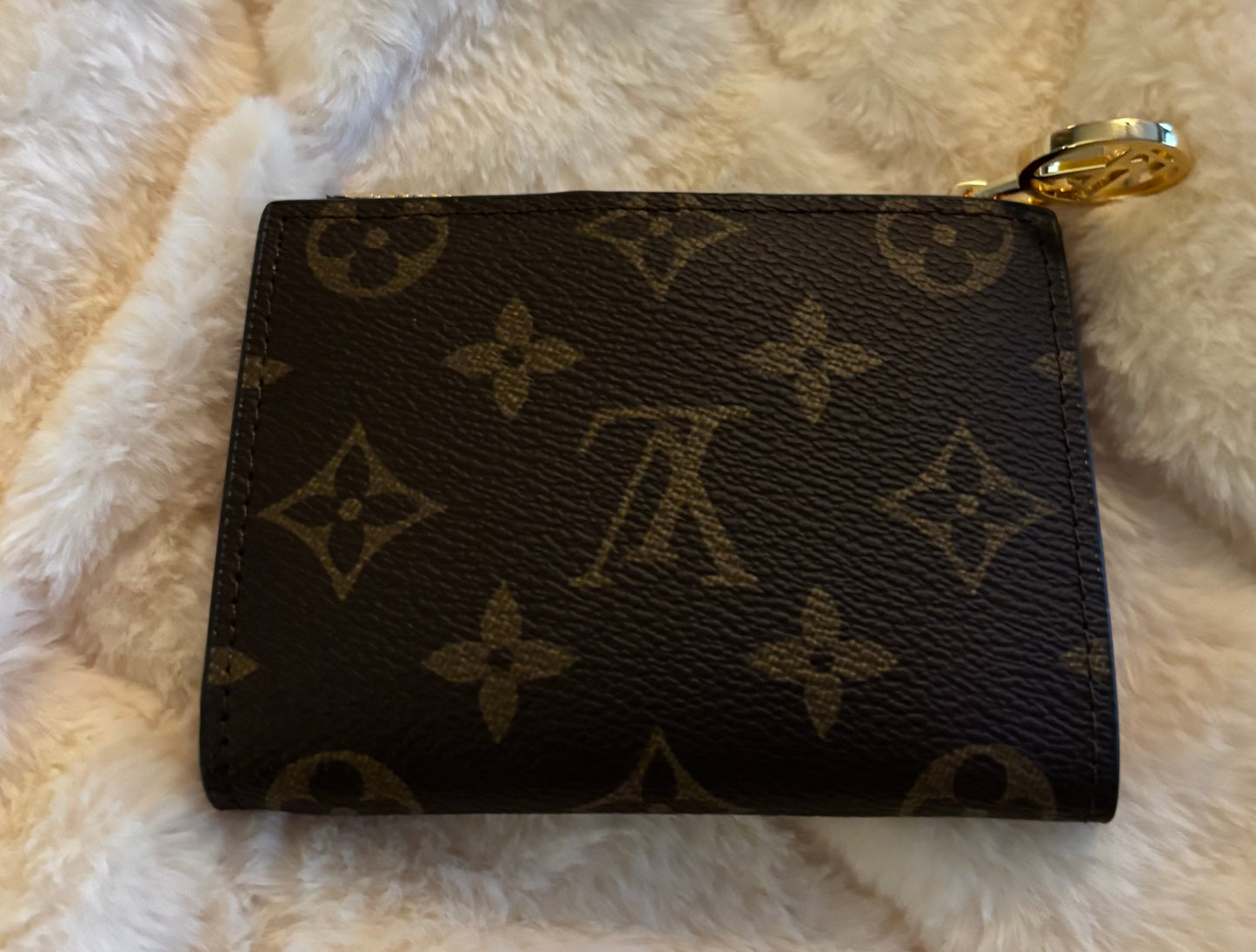 LV Mono Wallet Red Interior 2339