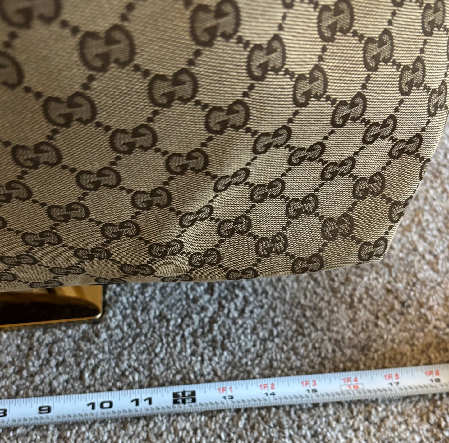 Gucci Brown Mono Shoulder Bag Large 2341