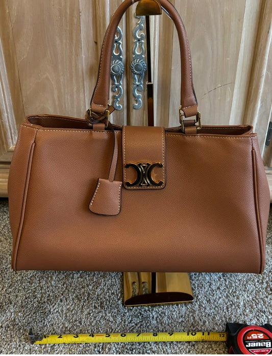 Celine Brown Shoulder/Crossbody Gold Hardware 2348