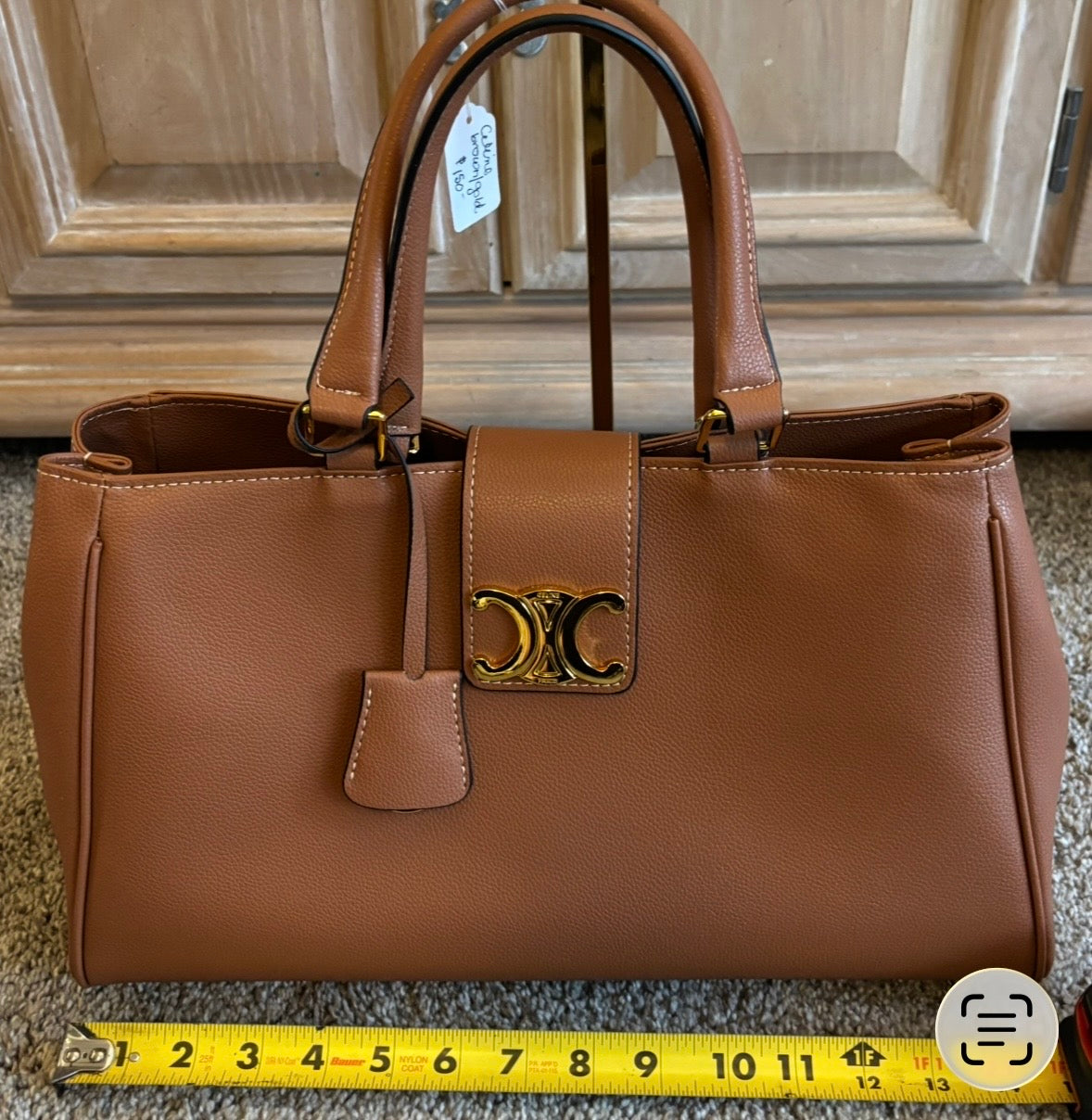 Celine Brown Shoulder/Crossbody Gold Hardware 2348