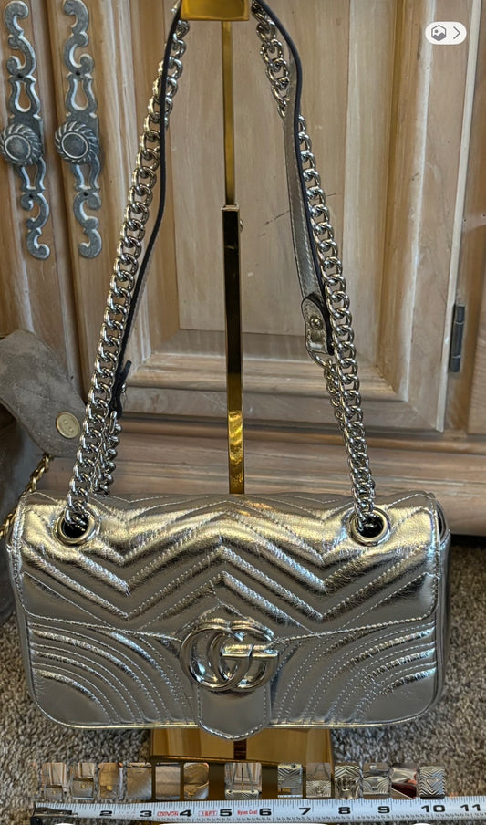 Gucci Silver Shoulder Bag/Crossbody 2349