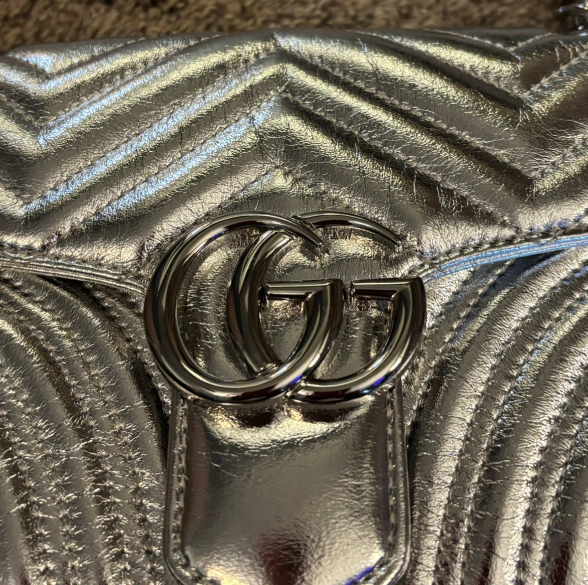 Gucci Silver Shoulder Bag/Crossbody 2349