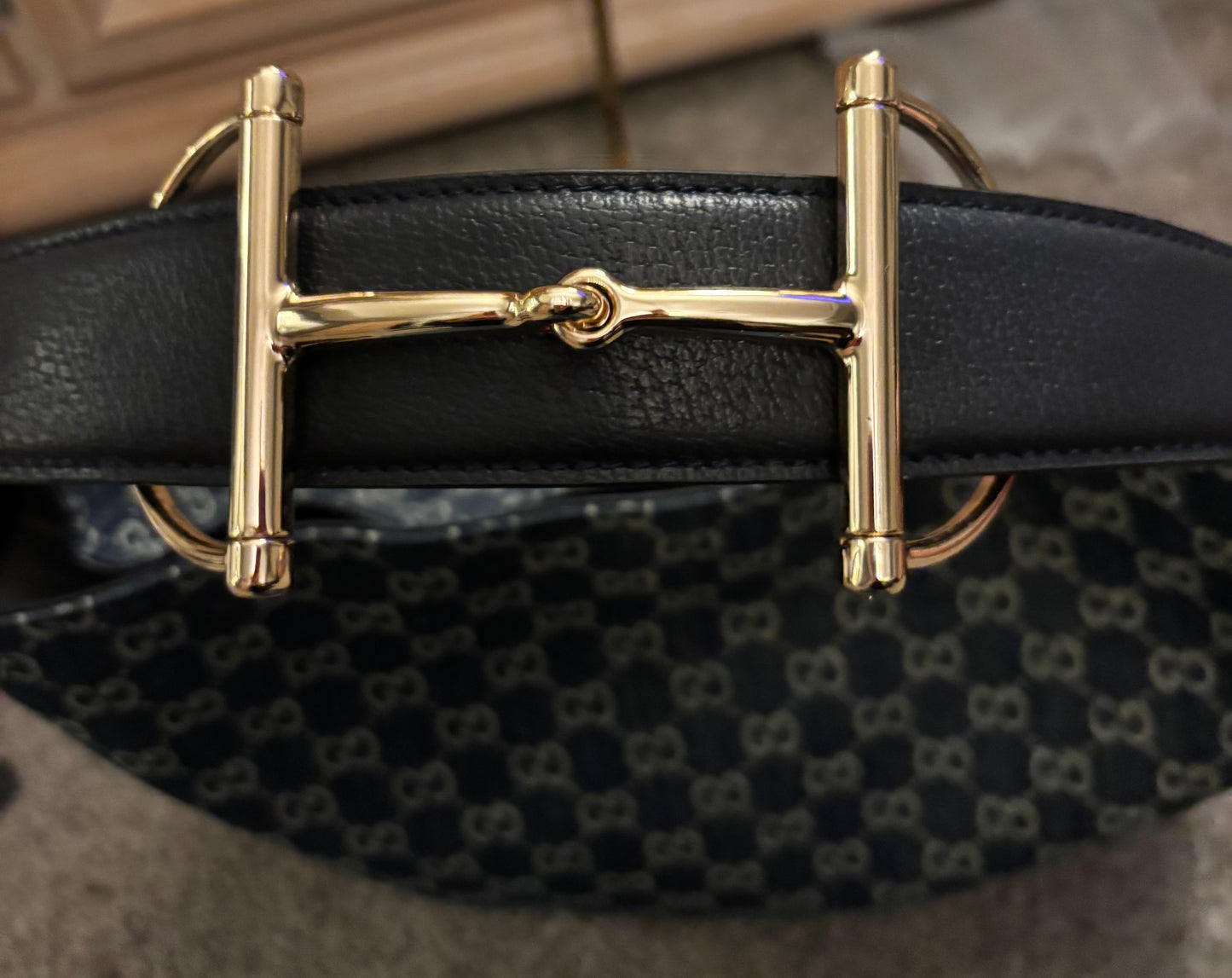 Gucci Large Dark Denim Shoulder Bag 2350