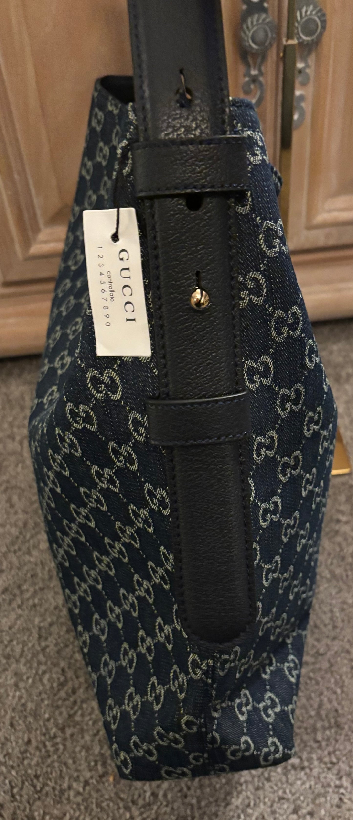 Gucci Large Dark Denim Shoulder Bag 2350