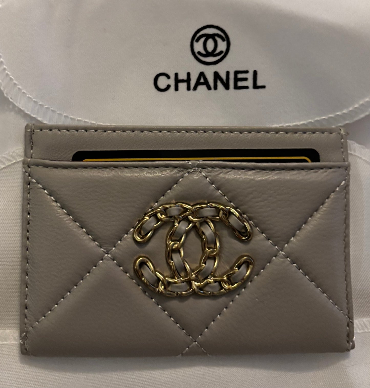 Chanel Light Grey Cardholder 2357