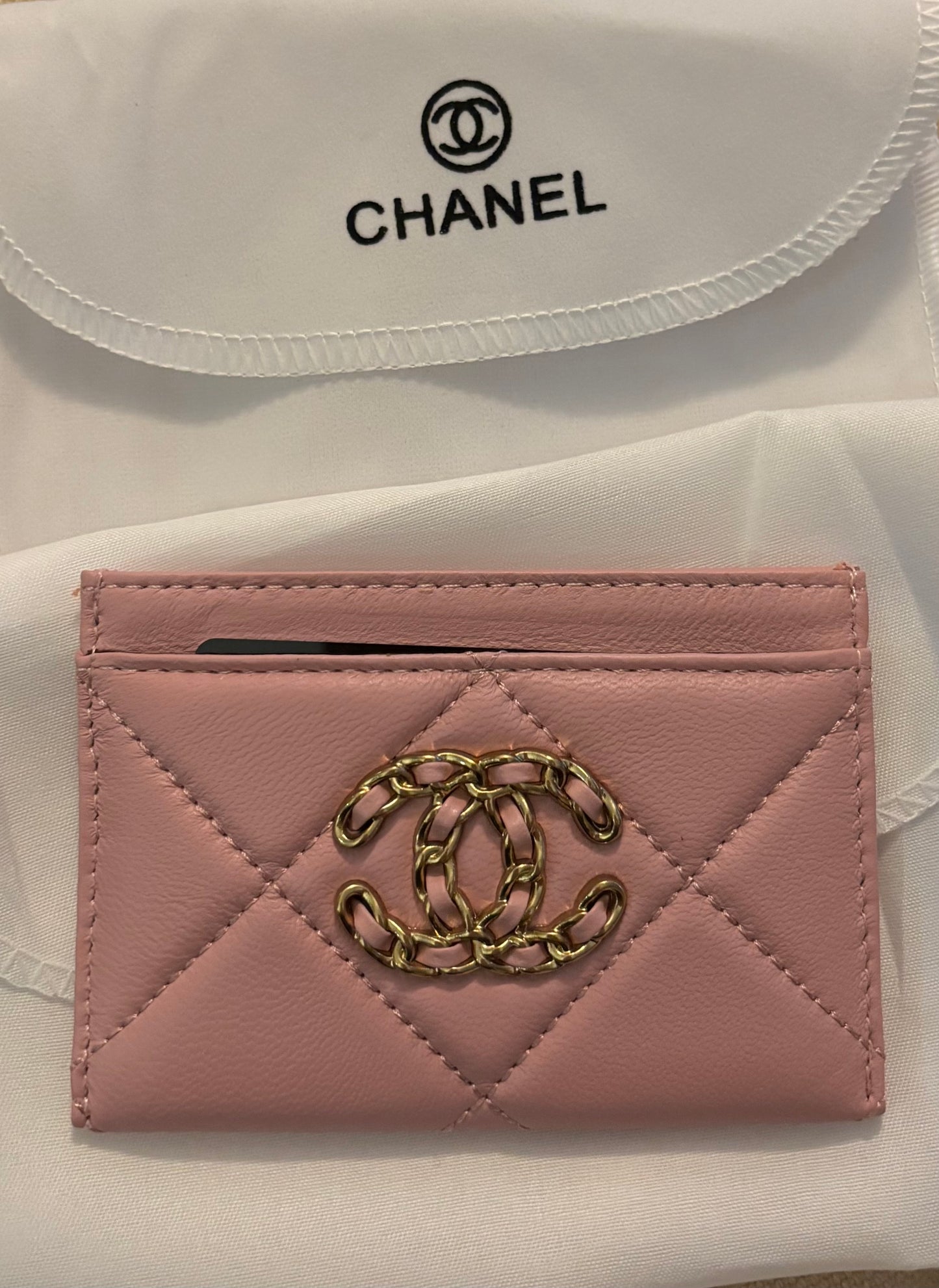 Chanel Pink Cardholder 2356