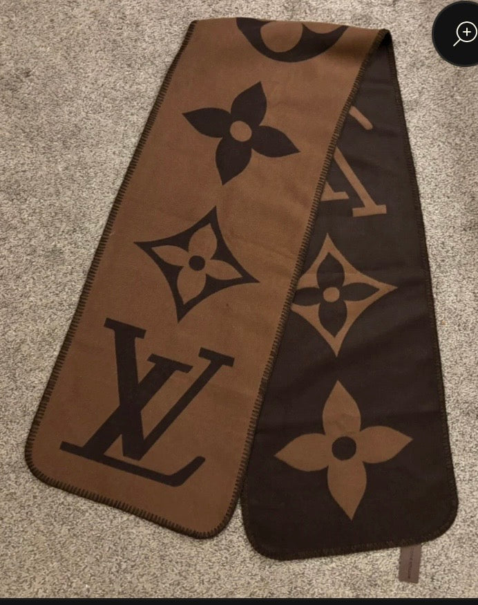 LV Brown Scarf 2351