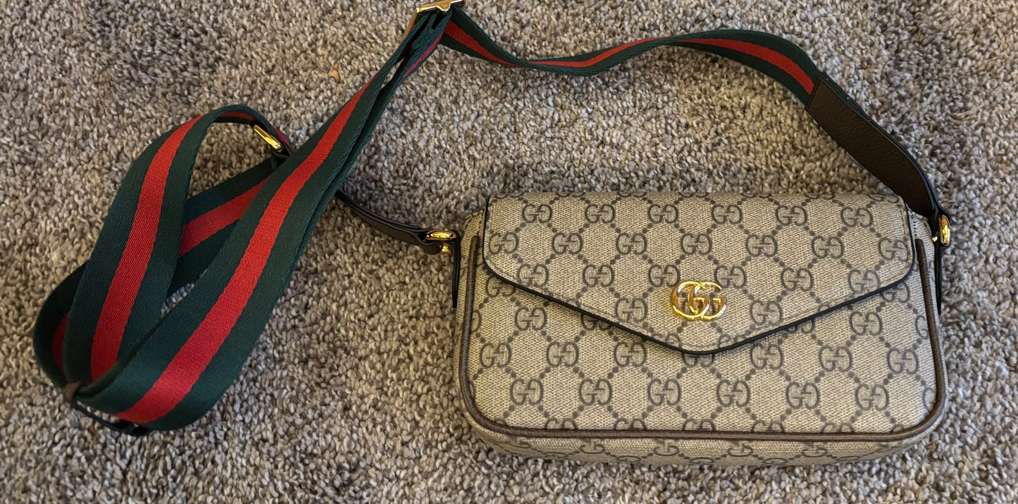 Gucci Brown Mono Shoulder/Crossbody 2363