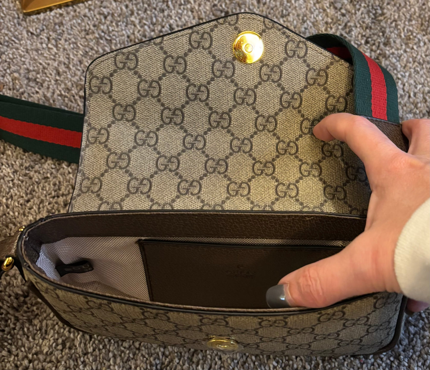 Gucci Brown Mono Shoulder/Crossbody 2363
