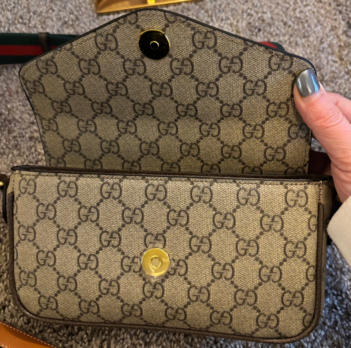 Gucci Brown Mono Shoulder/Crossbody 2363