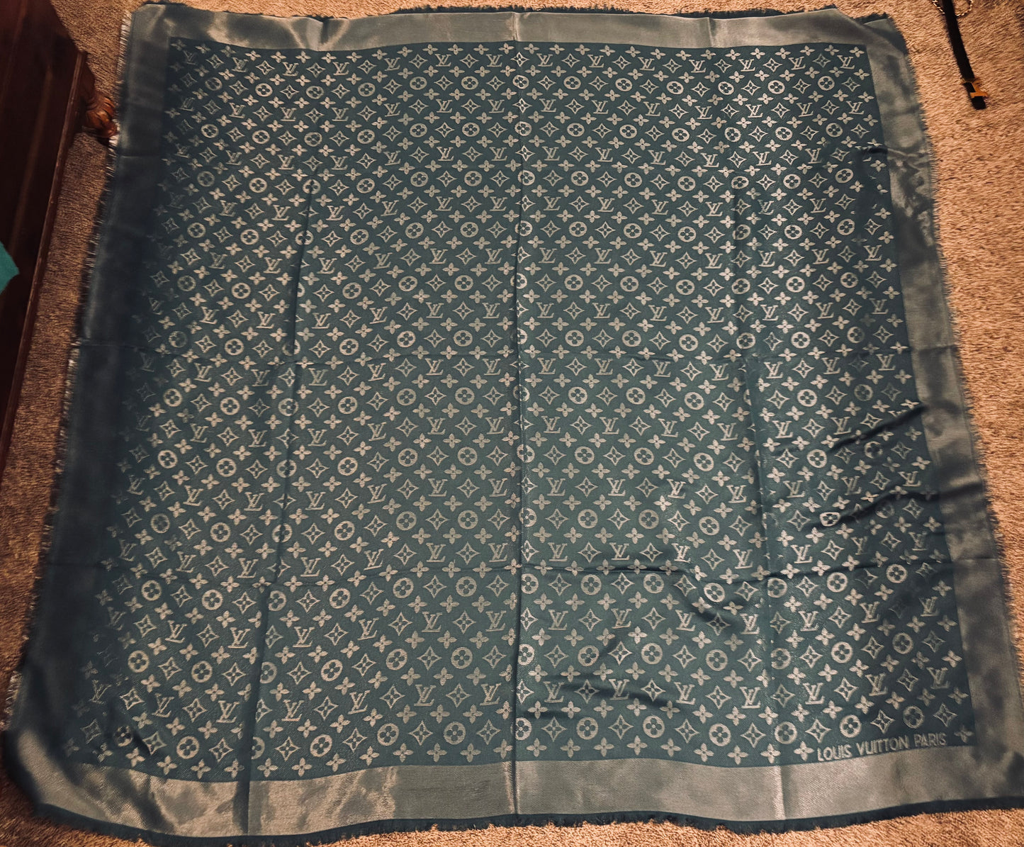 LV Monogram Silk Scarf 2371