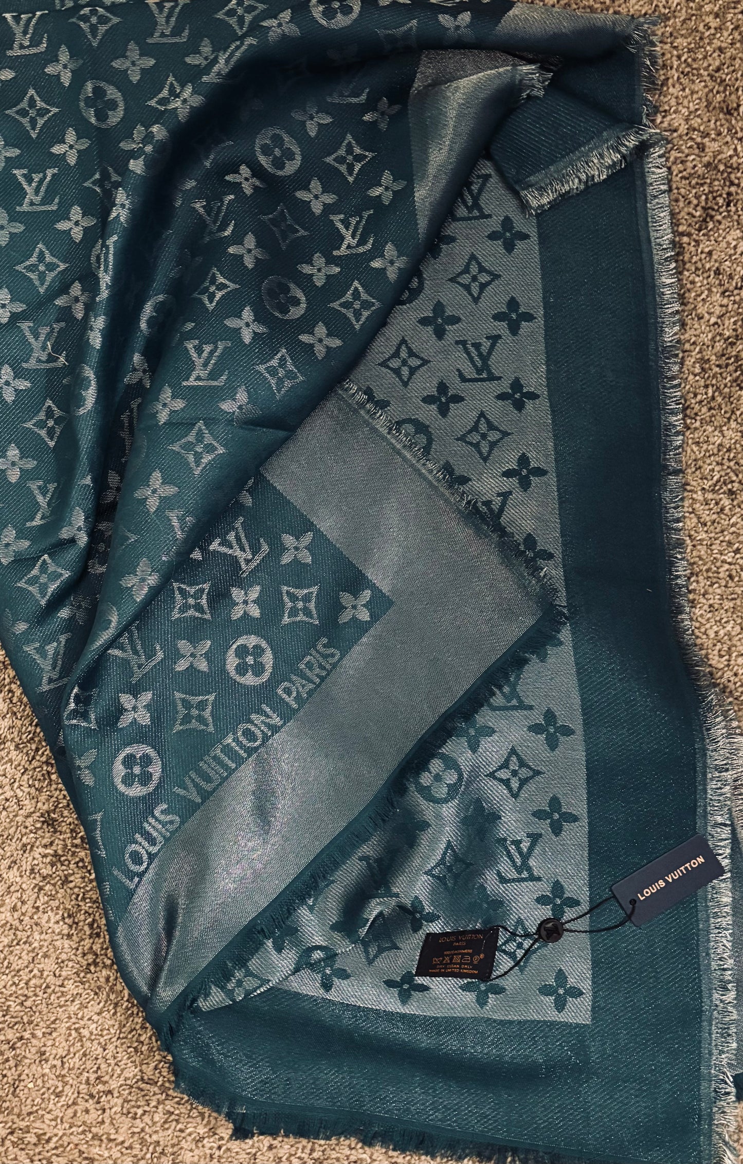 LV Monogram Silk Scarf 2371