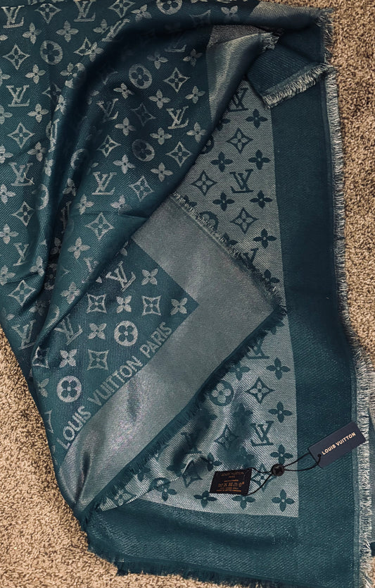 LV Monogram Silk Scarf 2371
