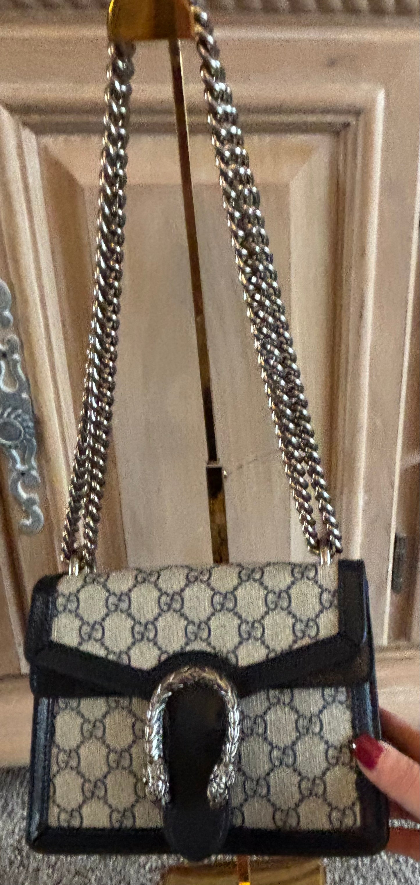 Gucci Dionysus GG Small Shoulder/Crossbody Navy 2384