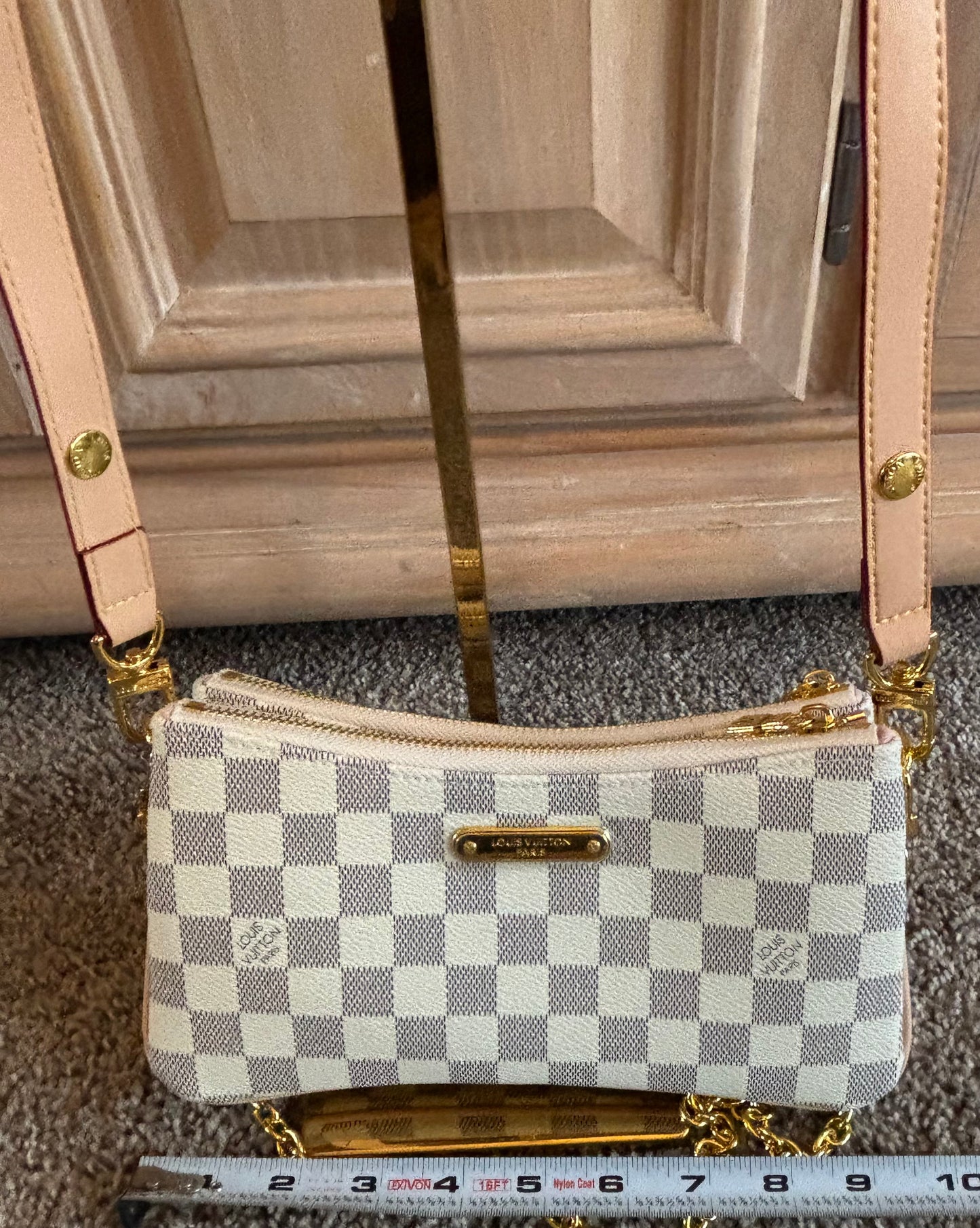 LV Pochette Liv Damier Double Zip 2374