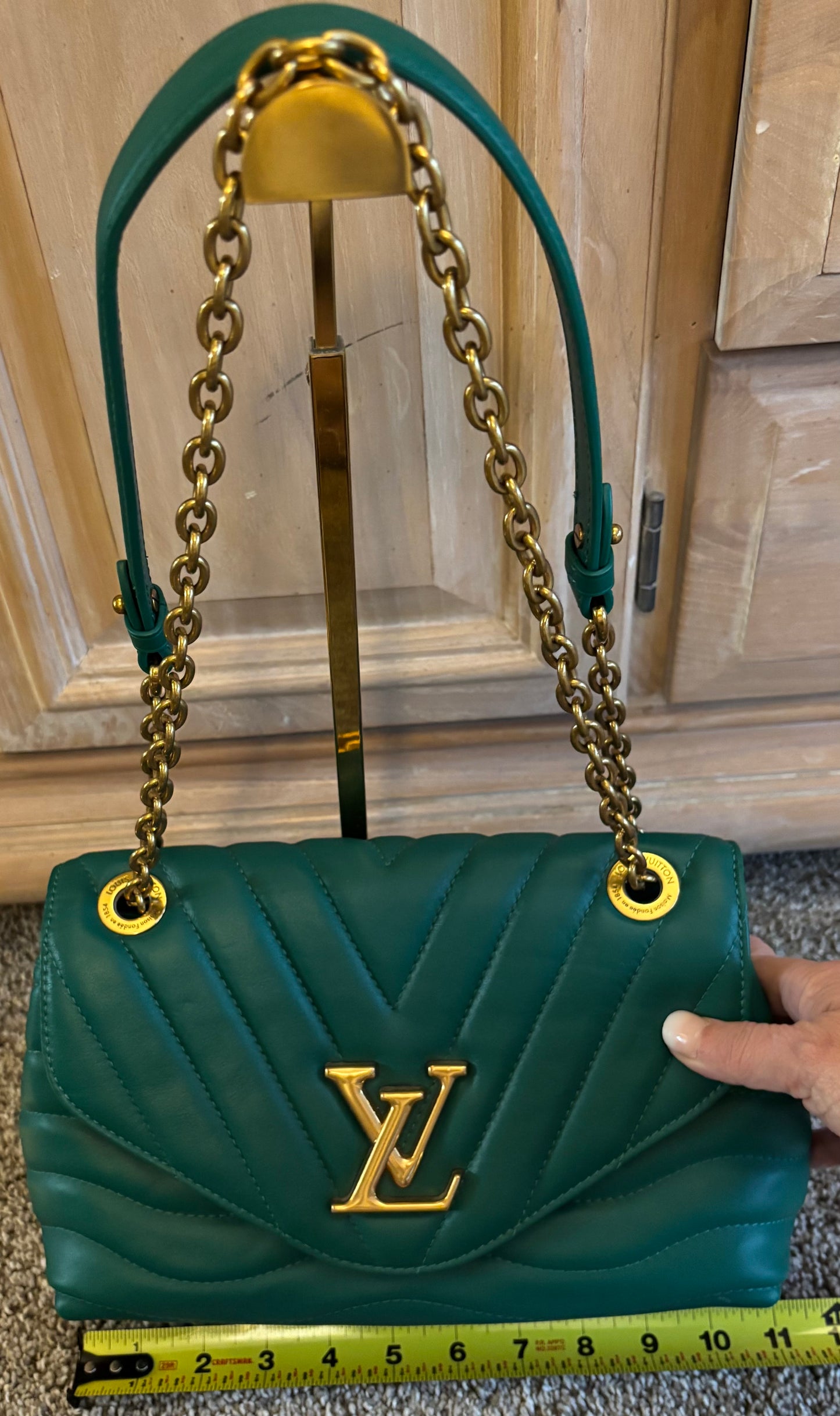 LV Green Flap Shoulder/Crossbody Bag 2395