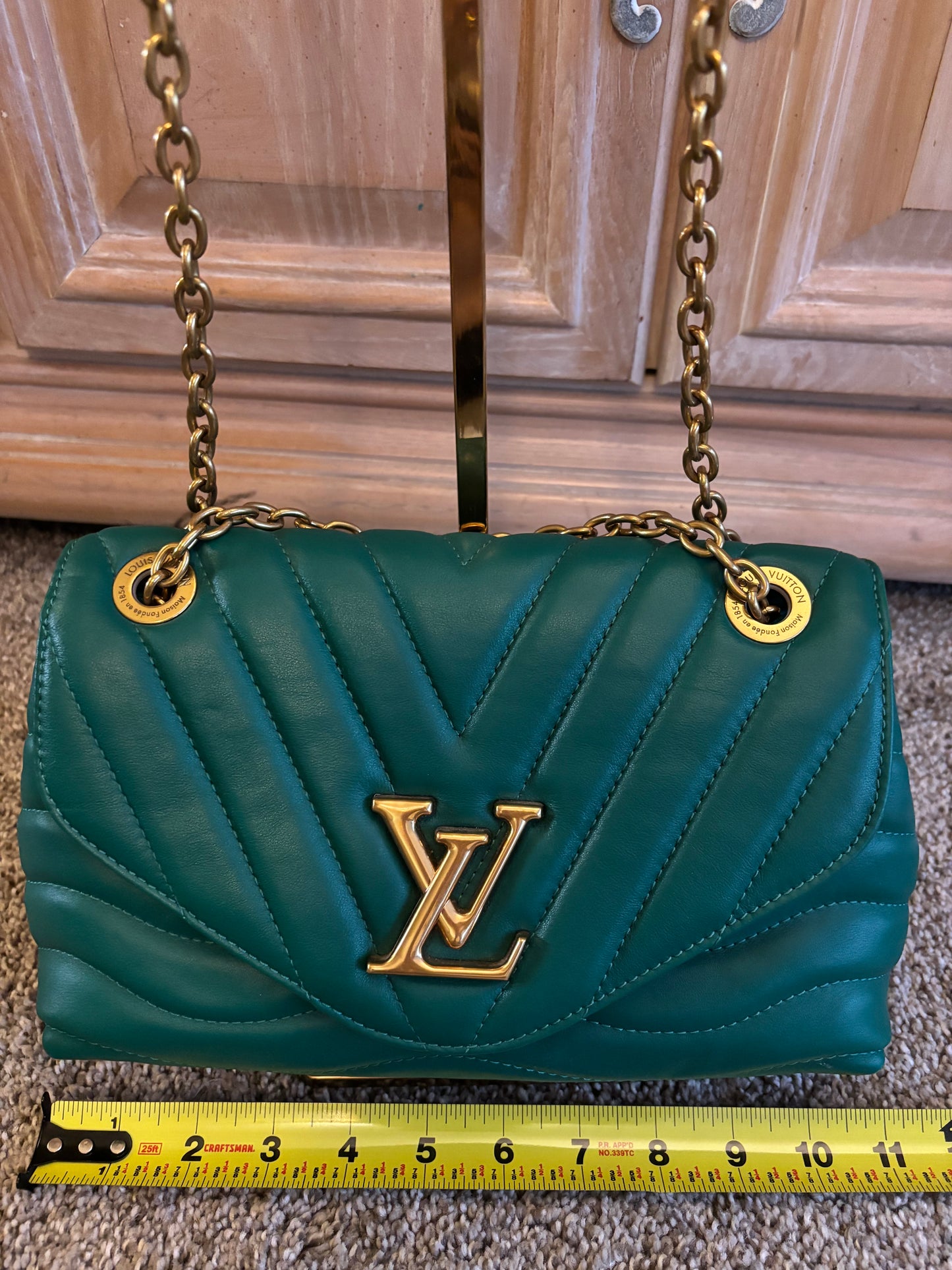 LV Green Flap Shoulder/Crossbody Bag 2395