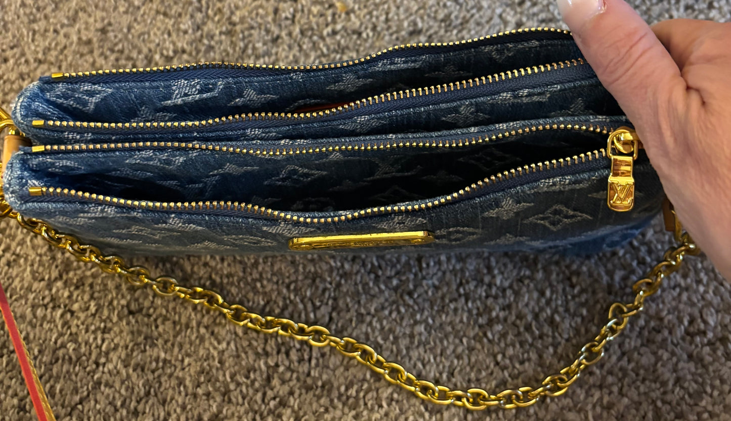 LV Small Dark Denim Crossbody/Shoulder Bag 2397