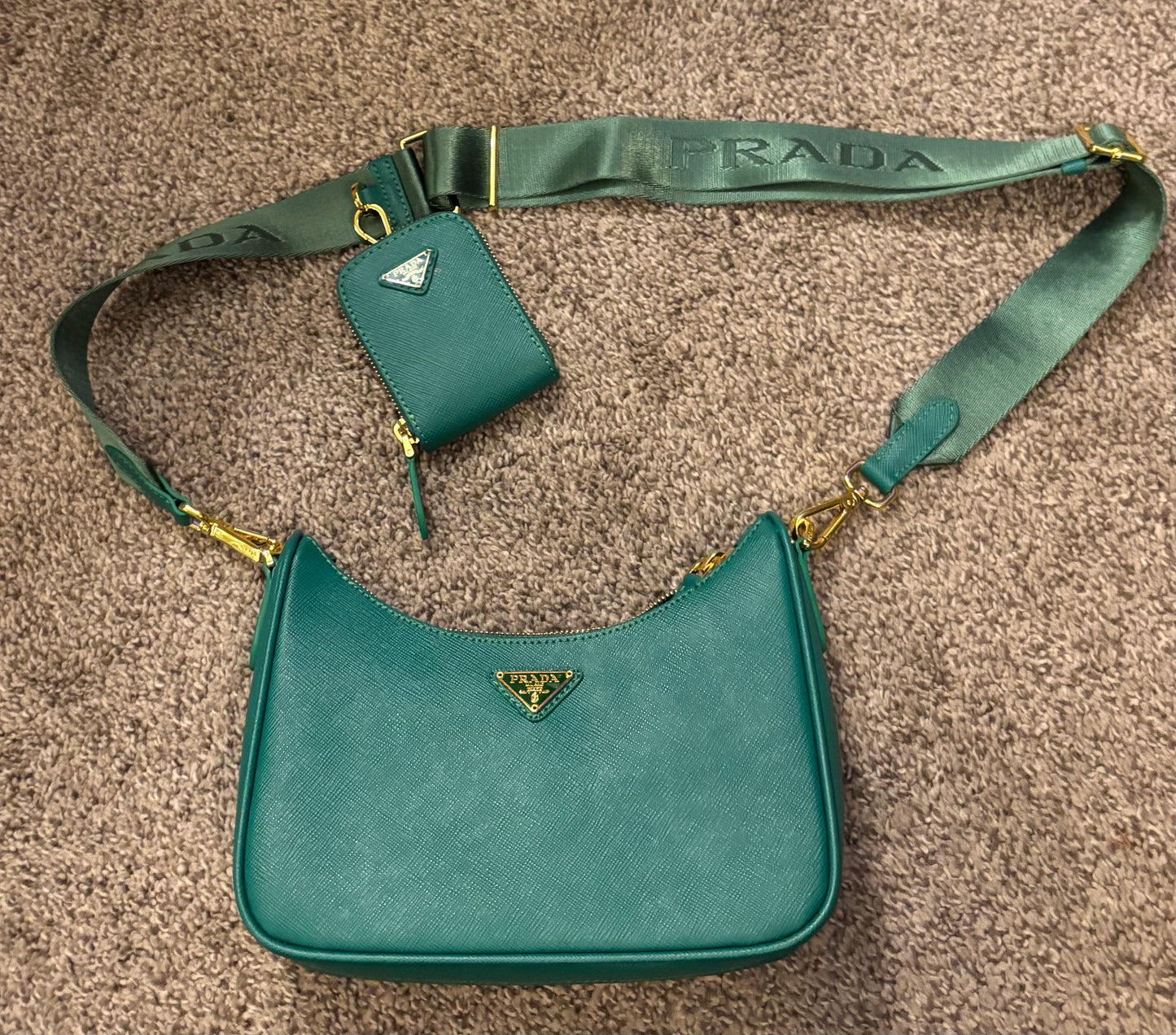 Prada Kelly Green Shoulder/Cross body bag 2399