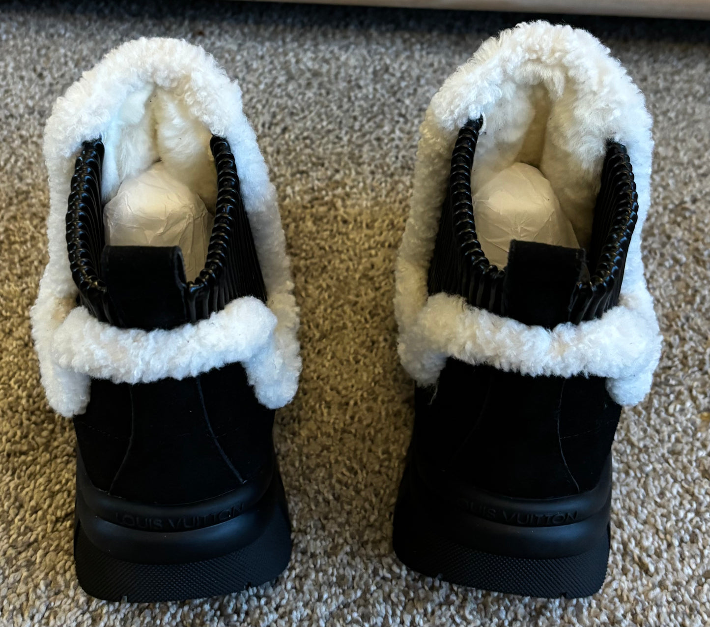 LV Black Ankle Boots size 39 fits US Size 8 2396