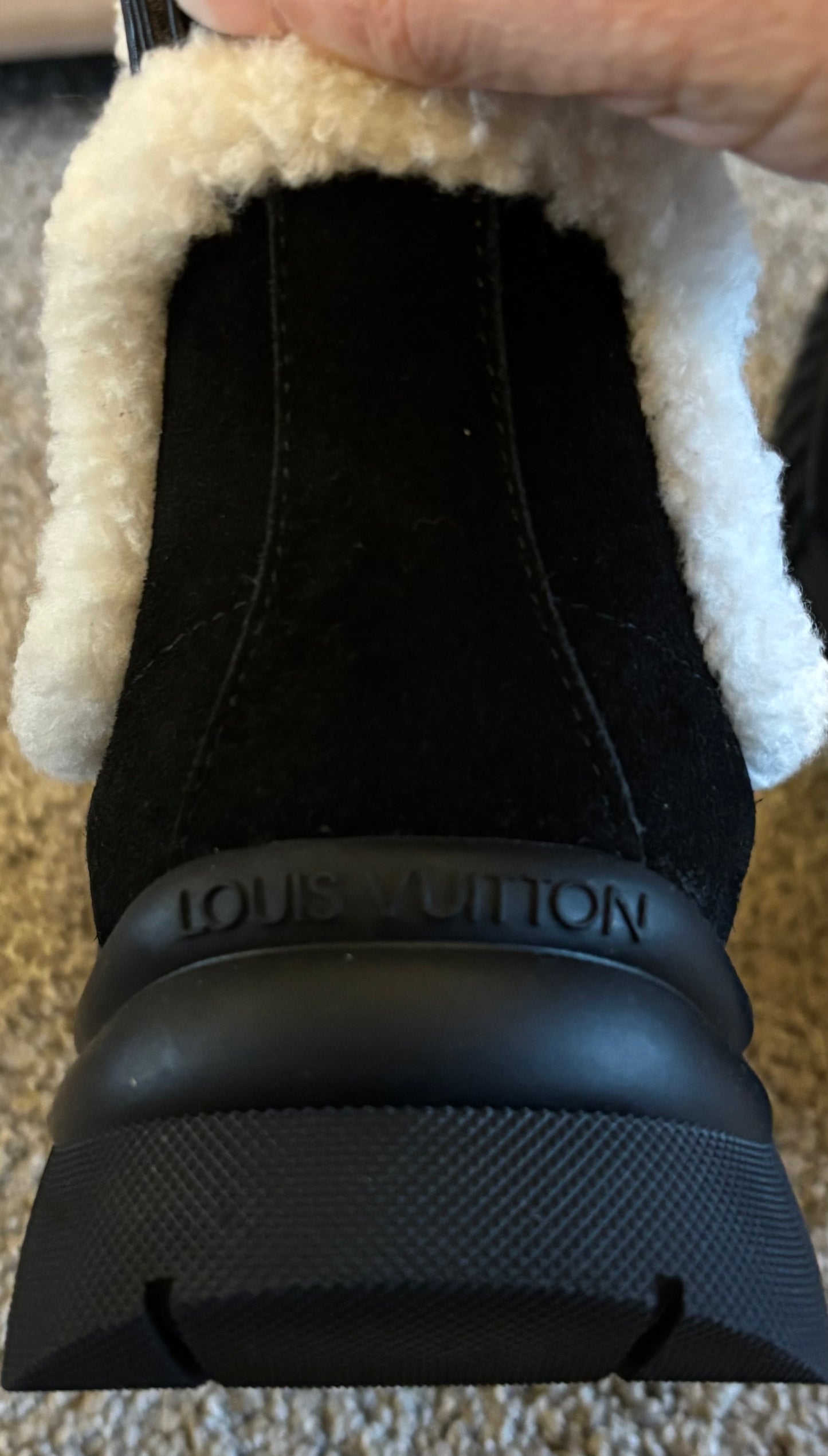LV Black Ankle Boots size 39 fits US Size 8 2396