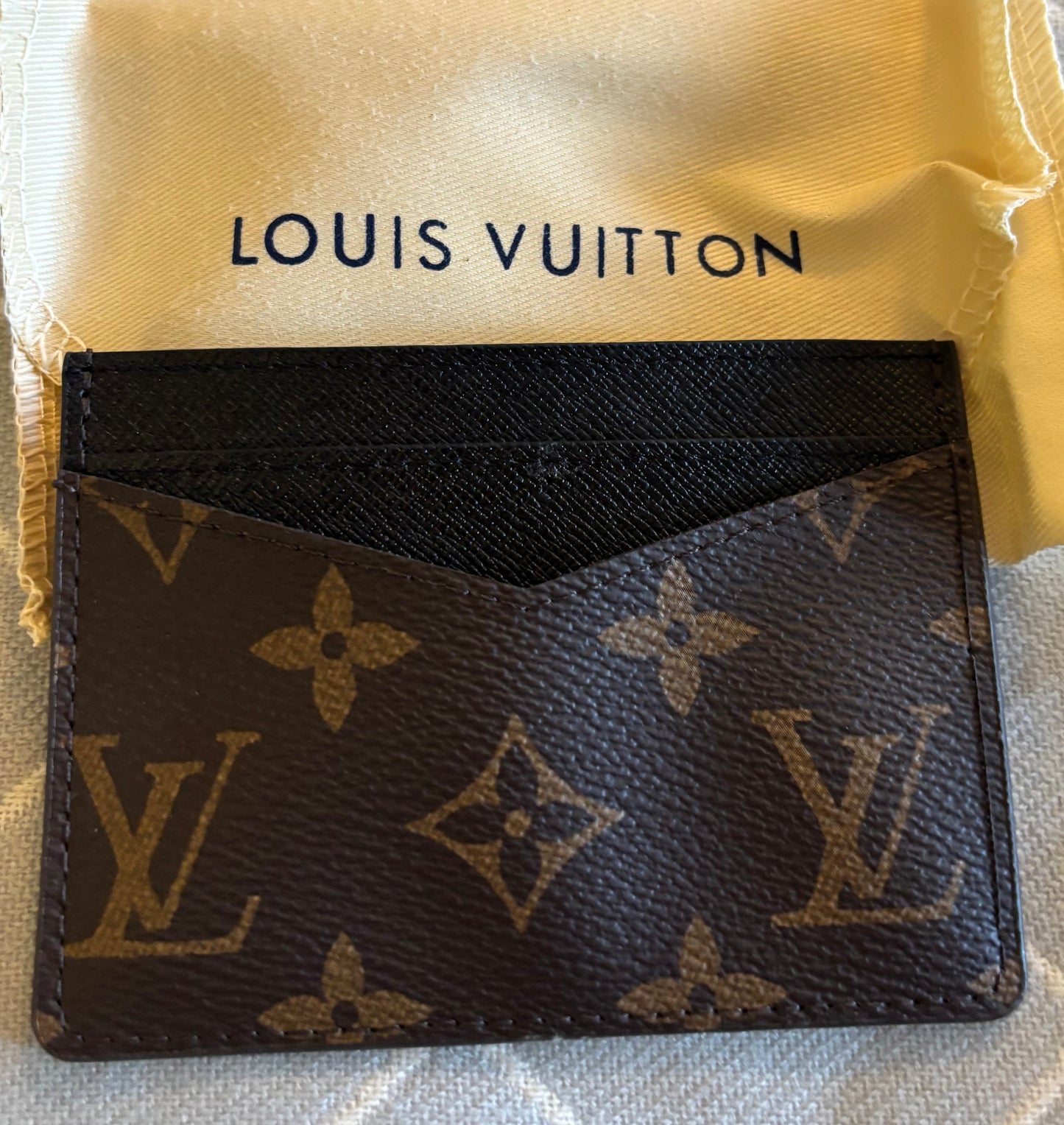 LV Brown Mono/Black Cardholder 2404