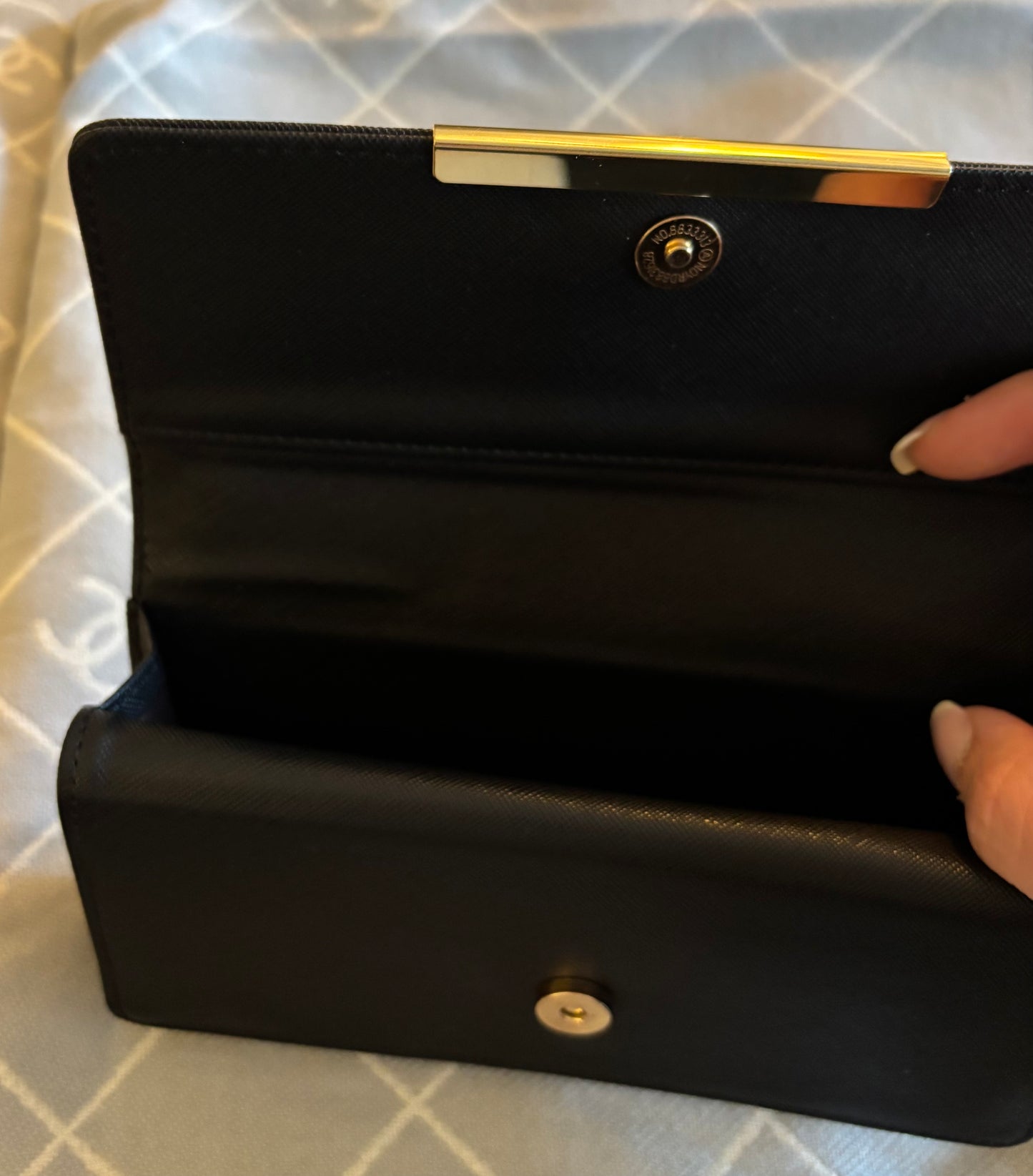 Gucci Large Black Stripe Wallet 2401